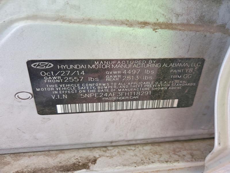 Aukcja sprzedaży 2015 Hyundai Sonata, vin: 5NPE24AF3FH118291, numer aukcji: 60248706