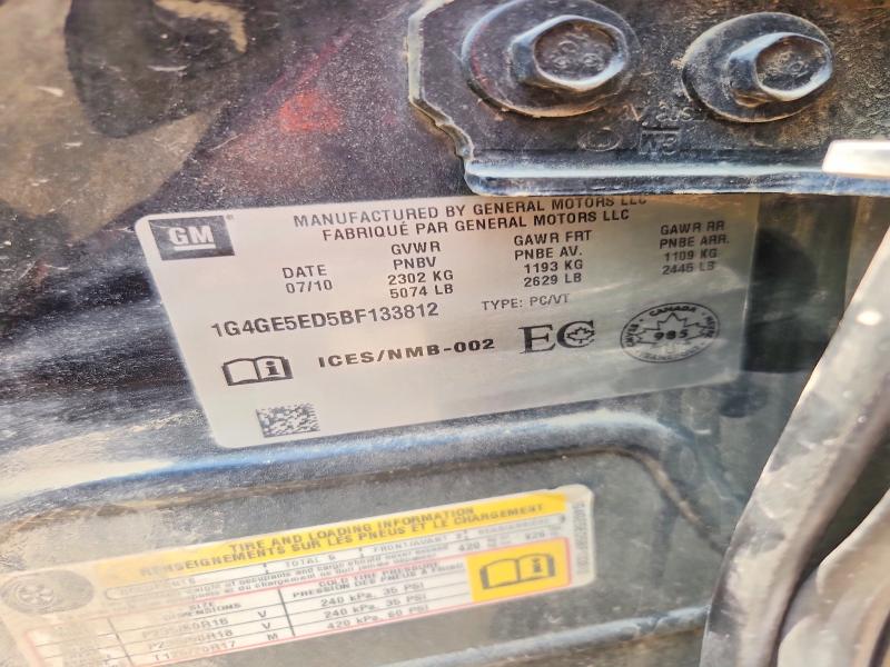 Aukcja sprzedaży 2011 Buick Lacrosse, vin: 1G4GE5ED5BF133812, numer aukcji: 60934556
