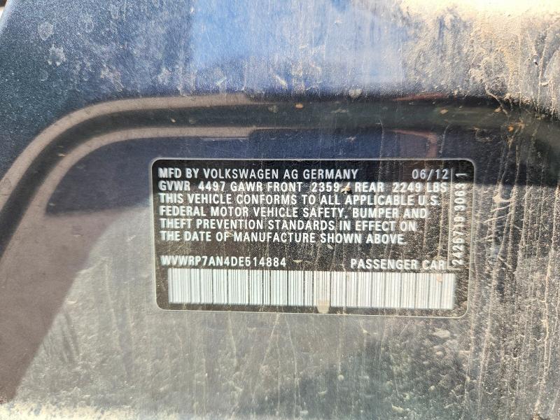 Aukcja sprzedaży 2013 Volkswagen Cc, vin: WVWRP7AN4DE514884, numer aukcji: 61090696