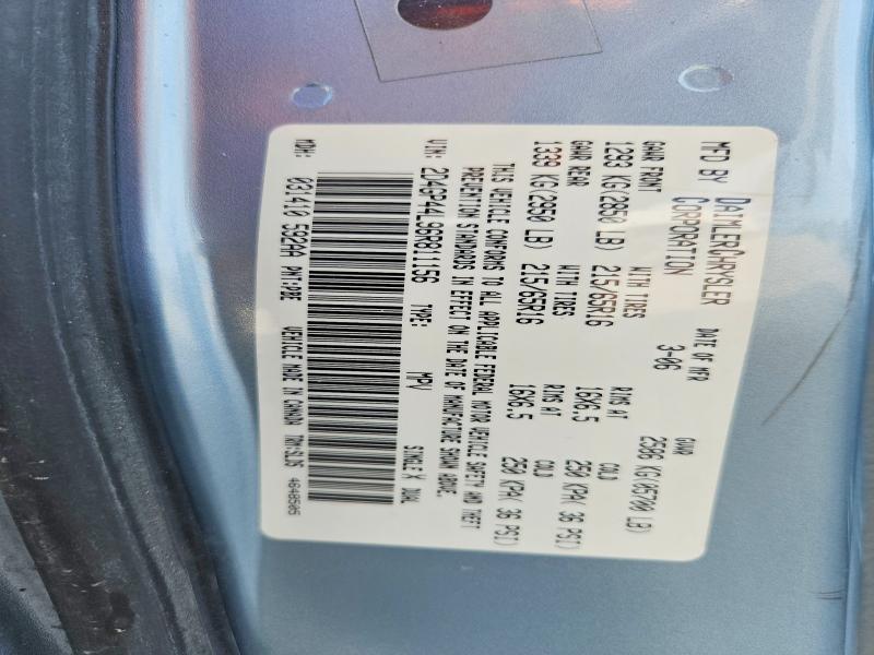 61130096 :رقم المزاد ، 2D4GP44L96R811156 vin ، 2006 Dodge Grand Caravan مزاد بيع
