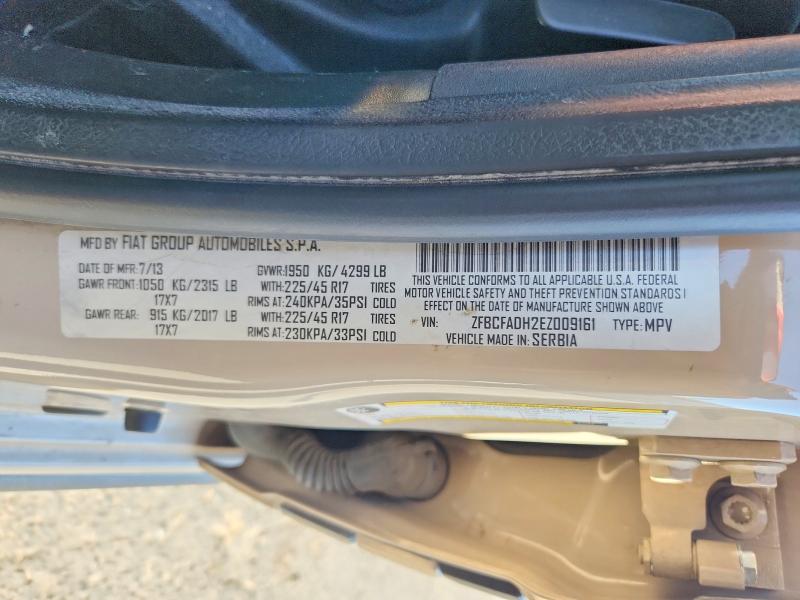 61249536 :رقم المزاد ، ZFBCFADH2EZ009161 vin ، 2014 Fiat 500l مزاد بيع