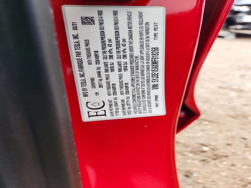 Продажа на аукционе авто 2021 Tesla Model 3, vin: 5YJ3E1EAXMF918268, номер лота: 60030836