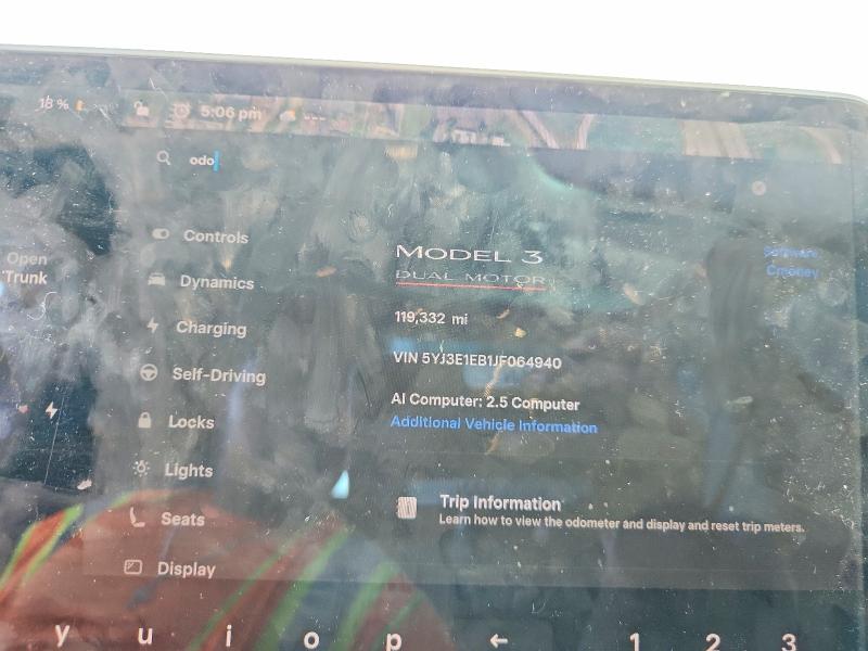 Продажа на аукционе авто 2018 Tesla Model 3, vin: 5YJ3E1EB1JF064940, номер лота: 60016766