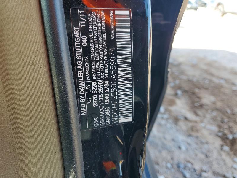 59131806 :رقم المزاد ، WDDHF2EB0CA559074 vin ، 2012 Mercedes-benz E مزاد بيع