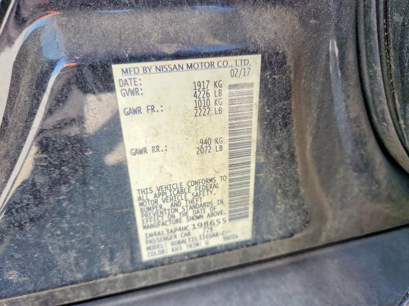 Продаж на аукціоні авто 2017 Nissan Altima, vin: 1N4AL3AP4HC198655, номер лоту: 59298816