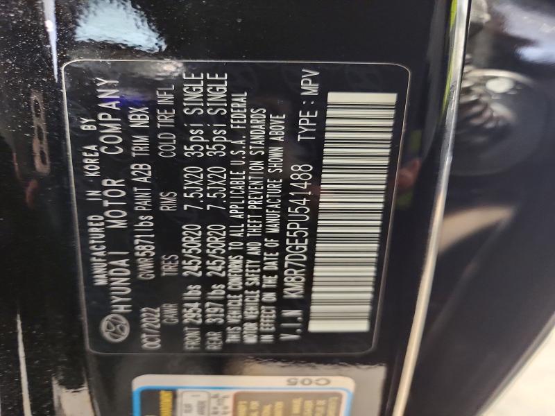 59635146 :رقم المزاد ، KM8R7DGE5PU541488 vin ، 2023 Hyundai Palisade مزاد بيع