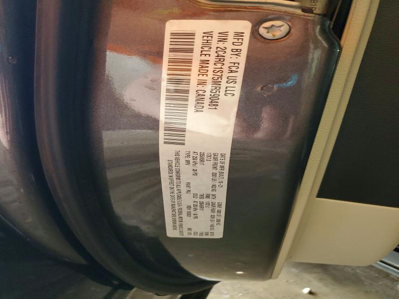 60704926 :رقم المزاد ، 2C4RC1S75MR590481 vin ، 2021 Chrysler Pacifica مزاد بيع