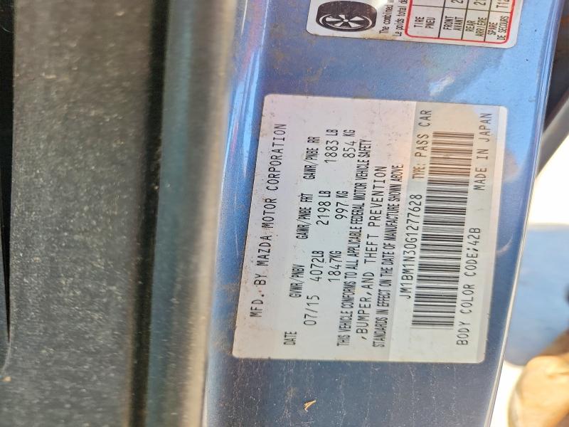 63303626 :رقم المزاد ، JM1BM1N30G1277628 vin ، 2016 Mazda 3 مزاد بيع