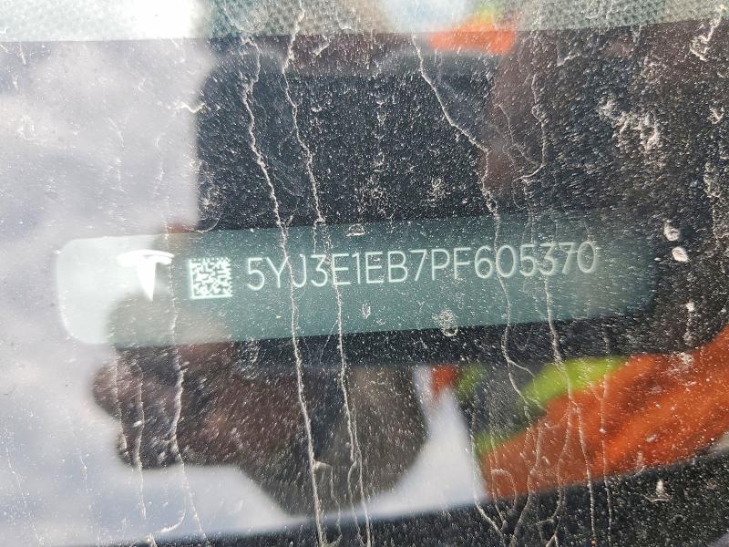 Aukcja sprzedaży 2023 Tesla Model 3, vin: 5YJ3E1EB7PF605370, numer aukcji: 60208886