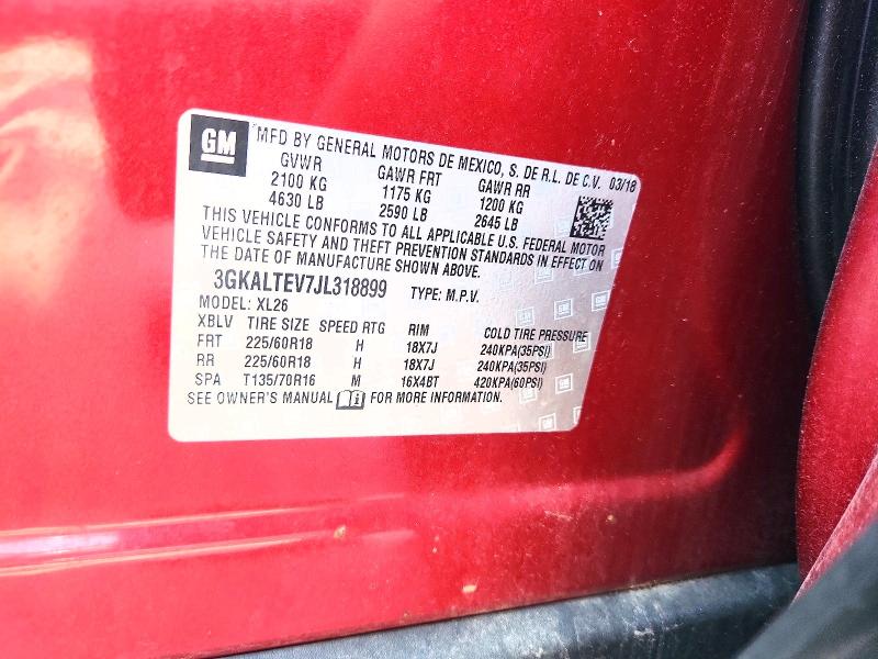 Продаж на аукціоні авто 2018 Gmc Terrain, vin: 3GKALTEV7JL318899, номер лоту: 60554596