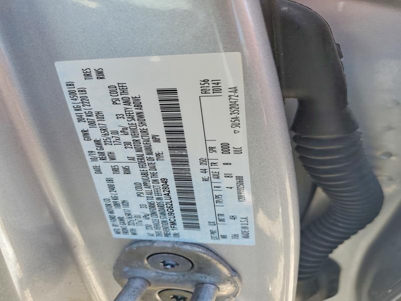 Aukcja sprzedaży 2020 Ford Escape, vin: 1FMCU9G62LUA28049, numer aukcji: 60666746