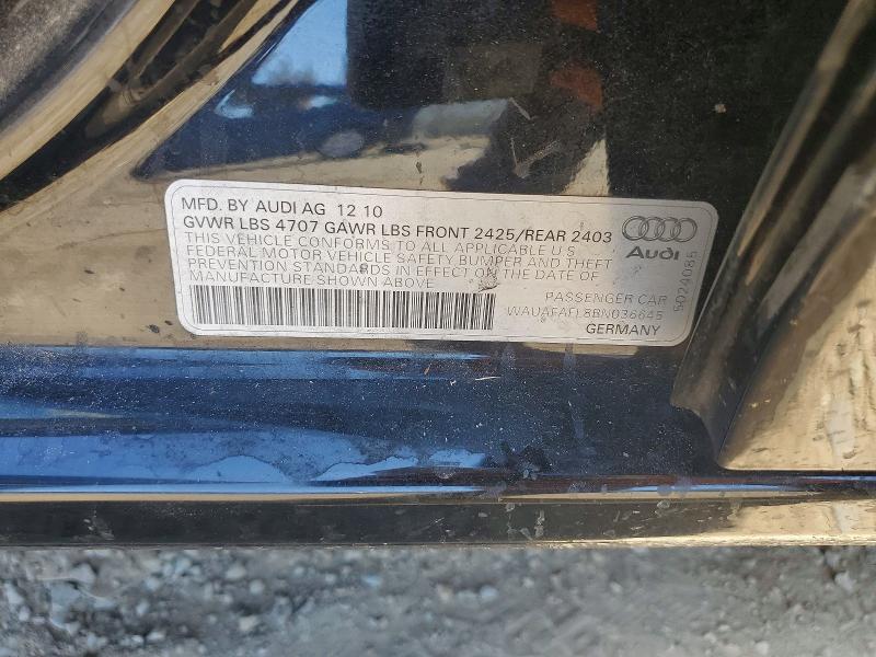 Продаж на аукціоні авто 2011 Audi A4, vin: WAUAFAFL8BN036645, номер лоту: 61937386