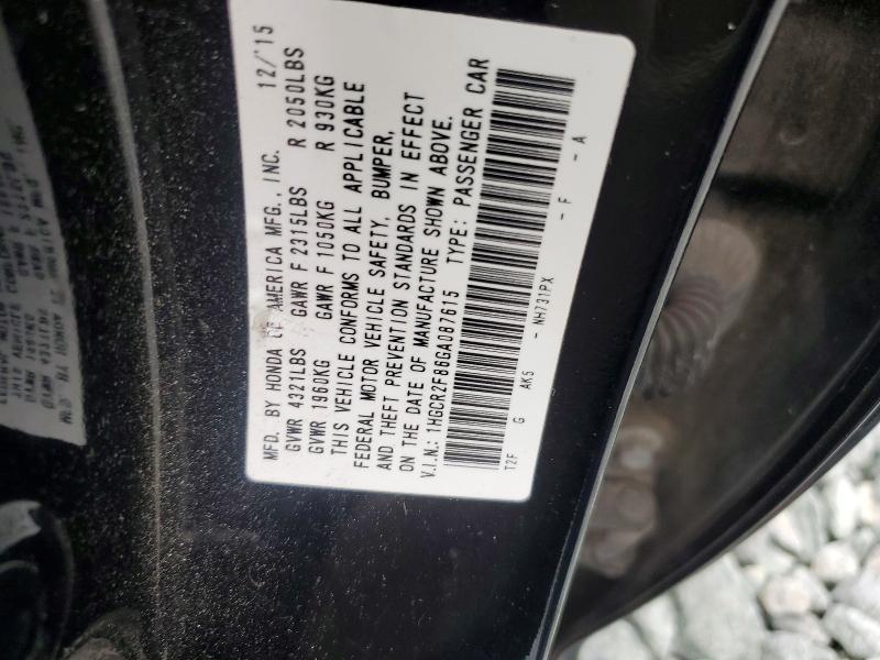 Aukcja sprzedaży 2016 Honda Accord, vin: 1HGCR2F86GA087615, numer aukcji: 62266386