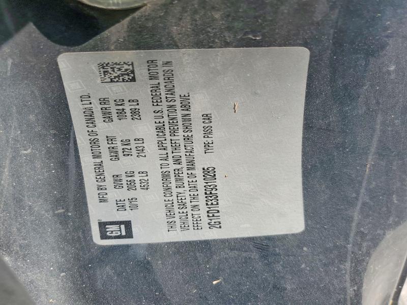 Продажа на аукционе авто 2015 Chevrolet Camaro, vin: 2G1FD1E33F9310285, номер лота: 60411986