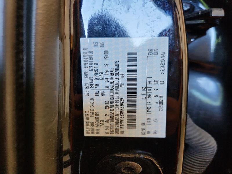 2021 Ford F150 მანქანა იყიდება აუქციონზე, vin: 1FTFW1E53MKE30229, აუქციონის ნომერი: 62201696