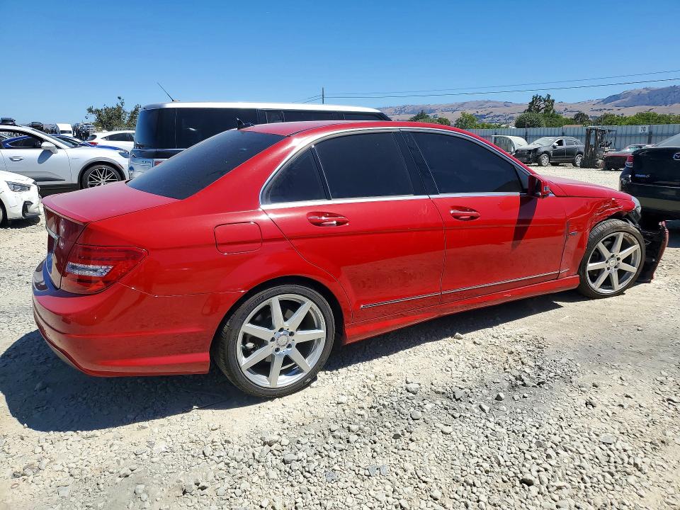 Aukcja sprzedaży 2012 Mercedes-benz C, vin: WDDGF4HB8CR209986, numer aukcji: 59628626