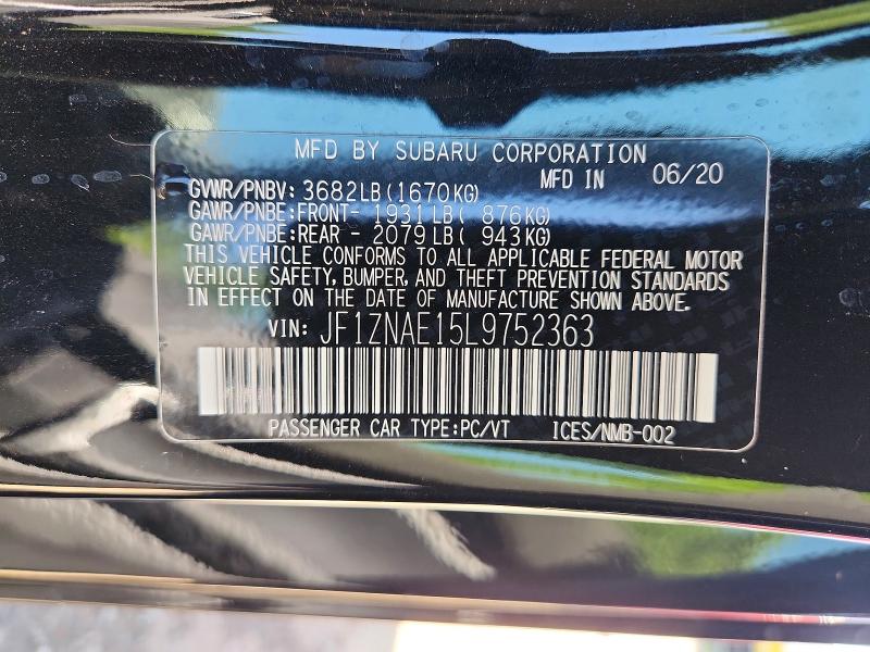 2020 Toyota 86 მანქანა იყიდება აუქციონზე, vin: JF1ZNAE15L9752363, აუქციონის ნომერი: 60460116