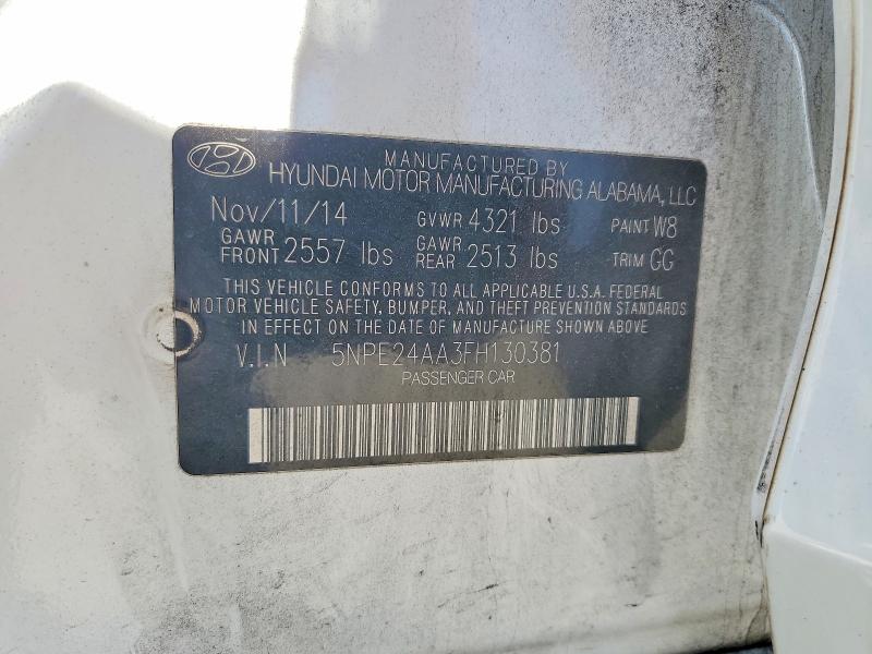 Продажа на аукционе авто 2015 Hyundai Sonata, vin: 5NPE24AA3FH130381, номер лота: 58587726