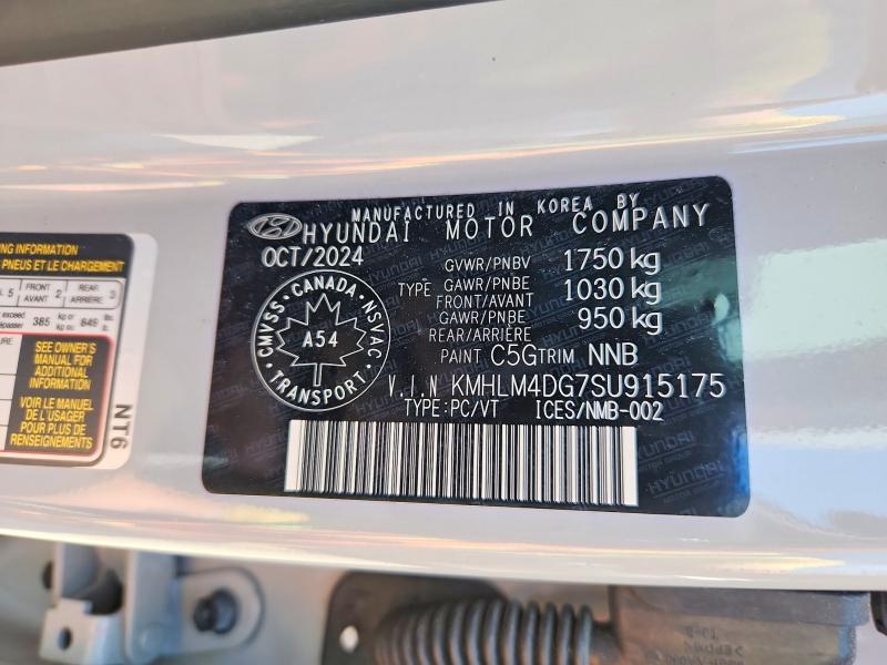 62617866 :رقم المزاد ، KMHLM4DG7SU915175 vin ، 2025 Hyundai Elantra مزاد بيع