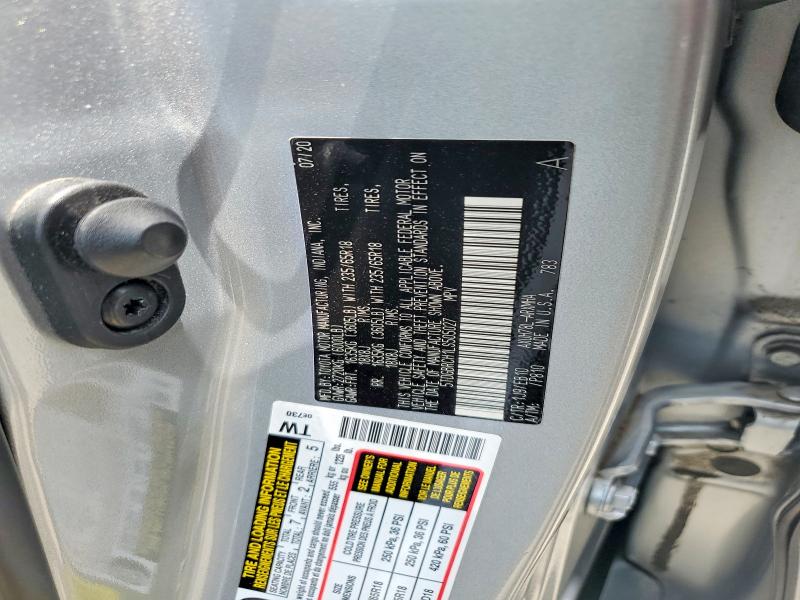 2020 Toyota Highlander მანქანა იყიდება აუქციონზე, vin: 5TDGBRCH1LS505027, აუქციონის ნომერი: 60452676