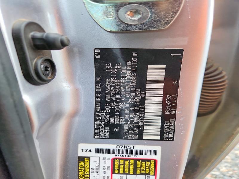 Aukcja sprzedaży 2010 Toyota Tundra, vin: 5TFRM5F14AX014310, numer aukcji: 59337966