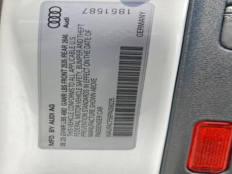 Aukcja sprzedaży 2023 Audi A5, vin: WAUFACF58PA058225, numer aukcji: 60530016