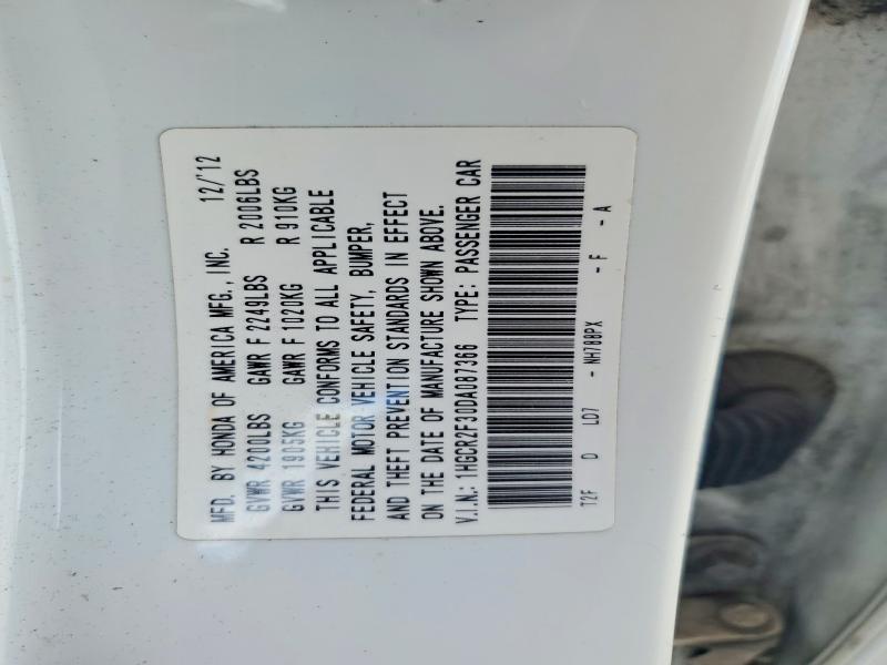 Aukcja sprzedaży 2013 Honda Accord, vin: 1HGCR2F30DA087366, numer aukcji: 61583556