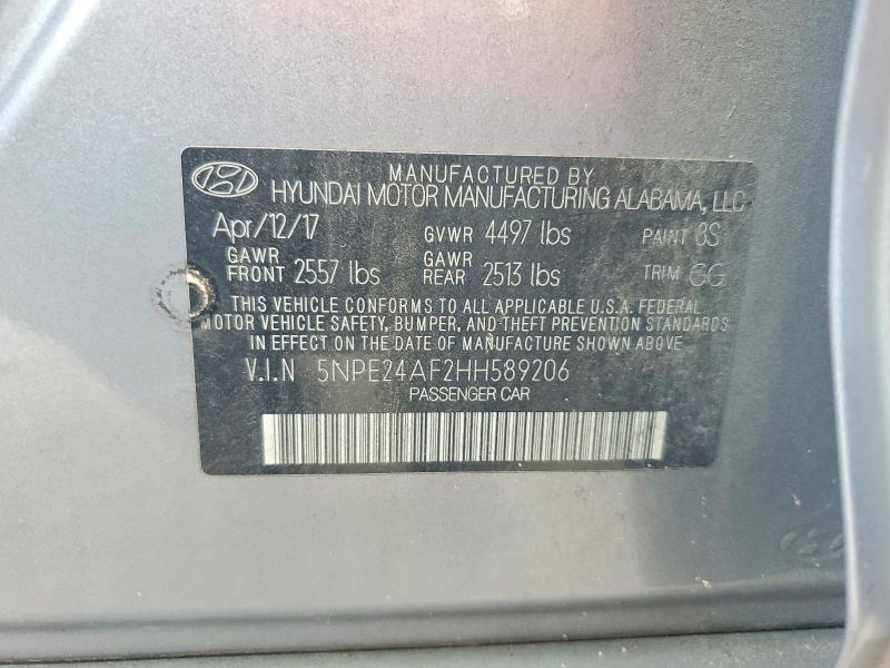 Aukcja sprzedaży 2017 Hyundai Sonata, vin: 5NPE24AF2HH589206, numer aukcji: 61515226