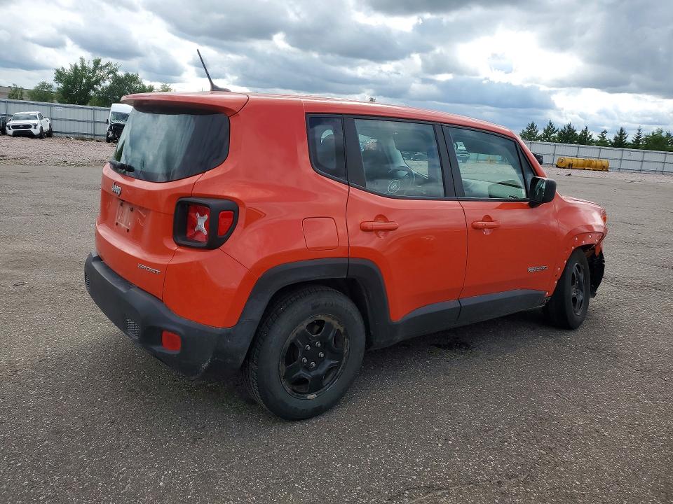 2016 Jeep Renegade მანქანა იყიდება აუქციონზე, vin: ZACCJAAT4GPC95567, აუქციონის ნომერი: 60173286