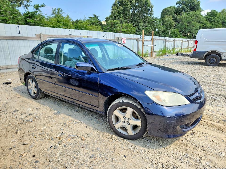 2004 Honda Civic მანქანა იყიდება აუქციონზე, vin: 2HGES26724H537682, აუქციონის ნომერი: 62903366