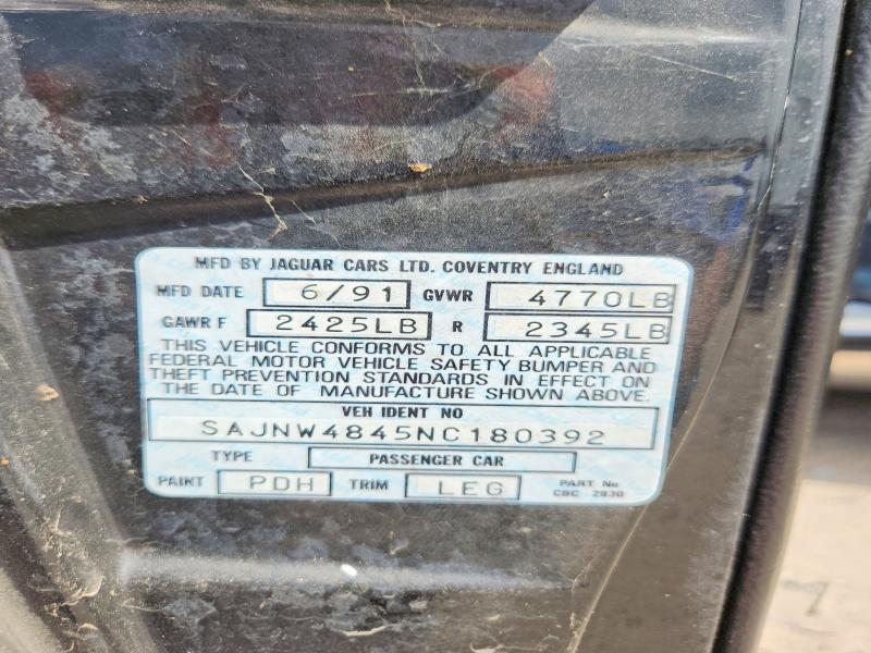 Продажа на аукционе авто 1992 Jaguar Xjs, vin: SAJNW4845NC180392, номер лота: 61595916