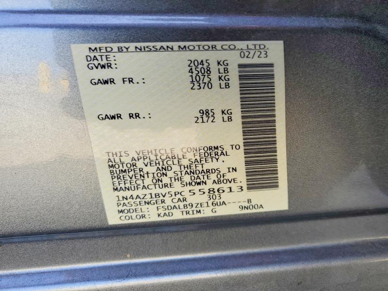 Продаж на аукціоні авто 2023 Nissan Leaf, vin: 1N4AZ1BV5PC558613, номер лоту: 59681446