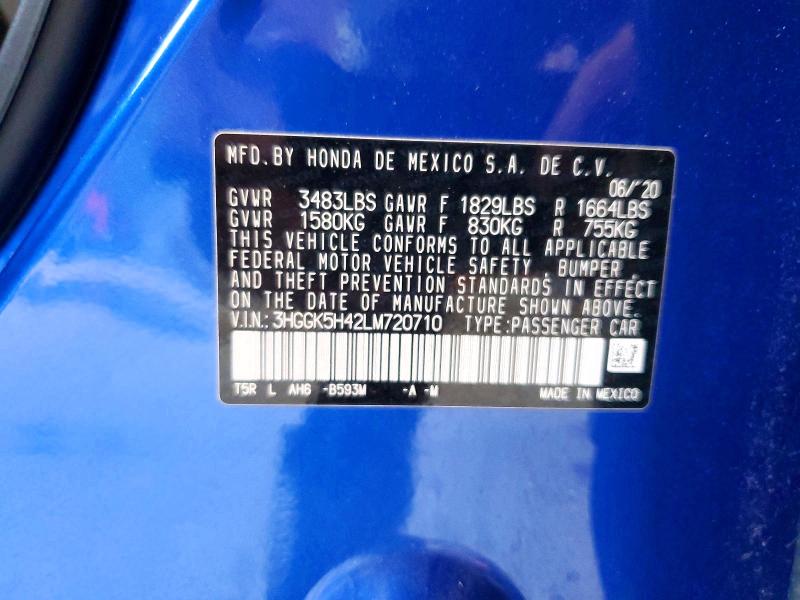 Aukcja sprzedaży 2020 Honda Fit, vin: 3HGGK5H42LM720710, numer aukcji: 60288756