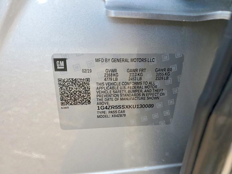 Aukcja sprzedaży 2019 Buick Lacrosse, vin: 1G4ZR5SSXKU130089, numer aukcji: 62270806