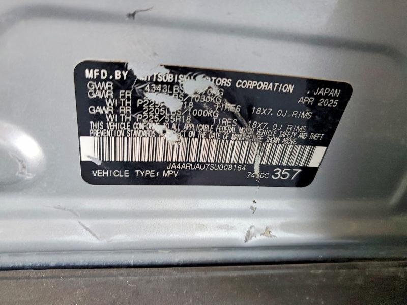 Aukcja sprzedaży 2025 Mitsubishi Outlander Sport, vin: JA4ARUAU7SU008184, numer aukcji: 62348166
