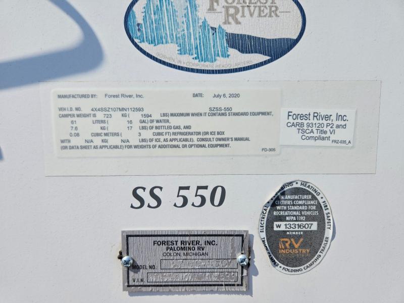 Aukcja sprzedaży 2021 Frrv Palomino, vin: 4X4SSZ107MN112593, numer aukcji: 62067036