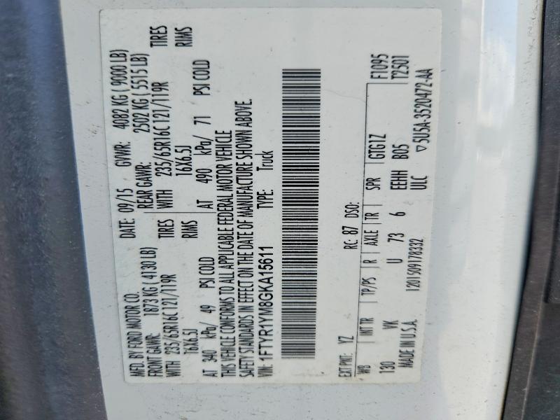 Aukcja sprzedaży 2016 Ford Transit, vin: 1FTYR1YM8GKA15611, numer aukcji: 63121616