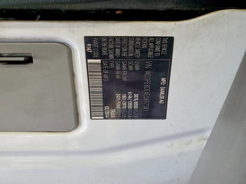 60368066 :رقم المزاد ، WD3PE8DE4E5897381 vin ، 2014 Mercedes-benz Sprinter مزاد بيع