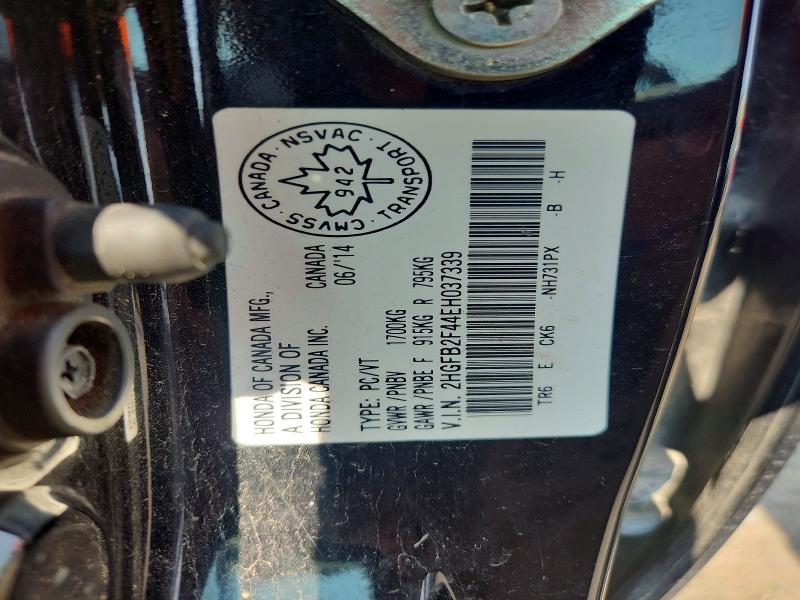 Aukcja sprzedaży 2014 Honda Civic, vin: 2HGFB2F44EH037339, numer aukcji: 61193676