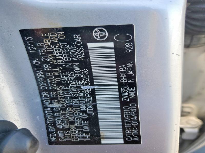 Продаж на аукціоні авто 2014 Toyota Prius Plug-in Hybrid, vin: JTDKN3DP9E3052526, номер лоту: 60878096