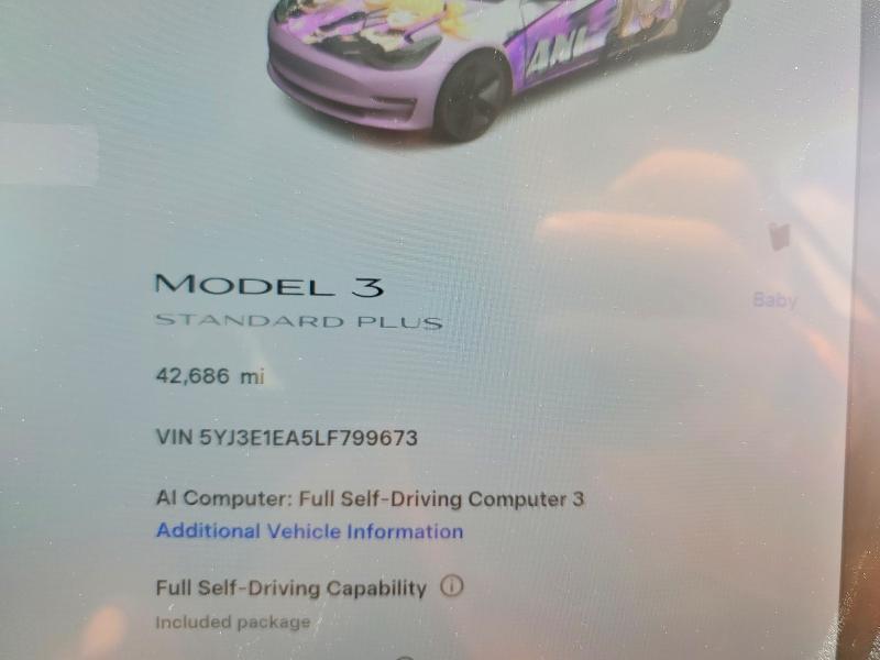 Aukcja sprzedaży 2020 Tesla Model 3, vin: 5YJ3E1EA5LF799673, numer aukcji: 61442006