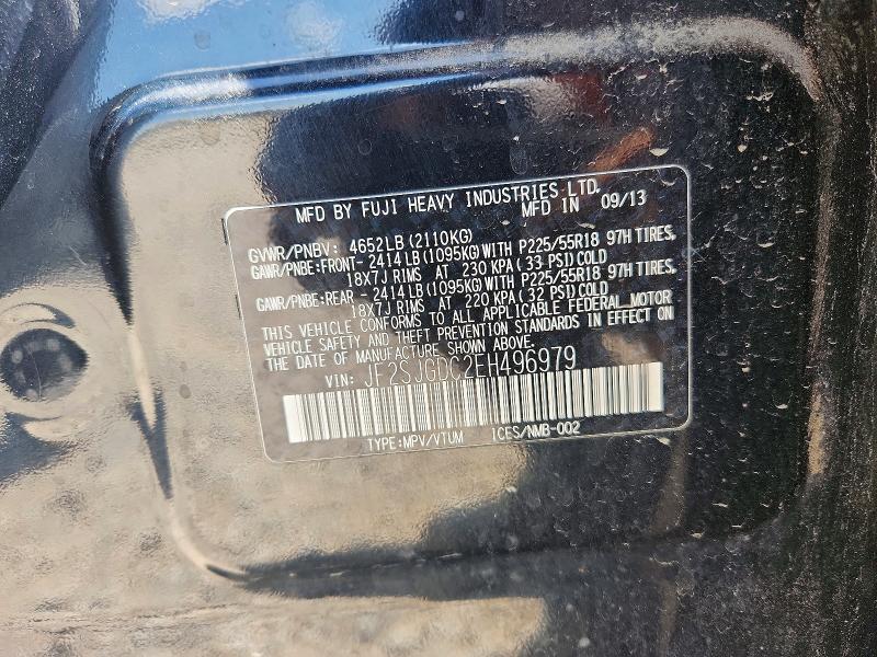 Продажа на аукционе авто 2014 Subaru Forester, vin: JF2SJGDC2EH496979, номер лота: 62060996