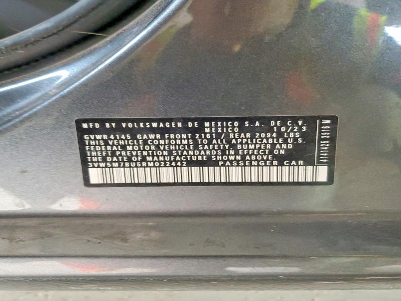 Aukcja sprzedaży 2024 Volkswagen Jetta, vin: 3VW5M7BU5RM022442, numer aukcji: 61415956