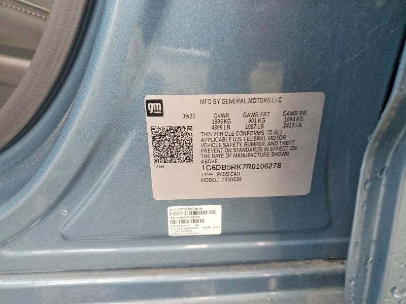 Продажа на аукционе авто 2024 Cadillac Ct4, vin: 1G6DB5RK7R0106278, номер лота: 62579746