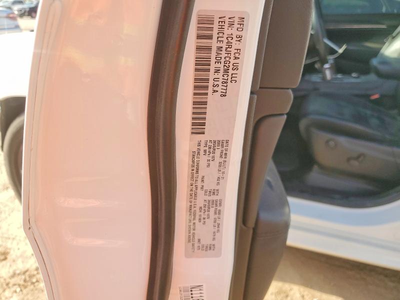 58724406 :رقم المزاد ، 1C4RJFCG2MC787778 vin ، 2021 Jeep Grand Cherokee مزاد بيع