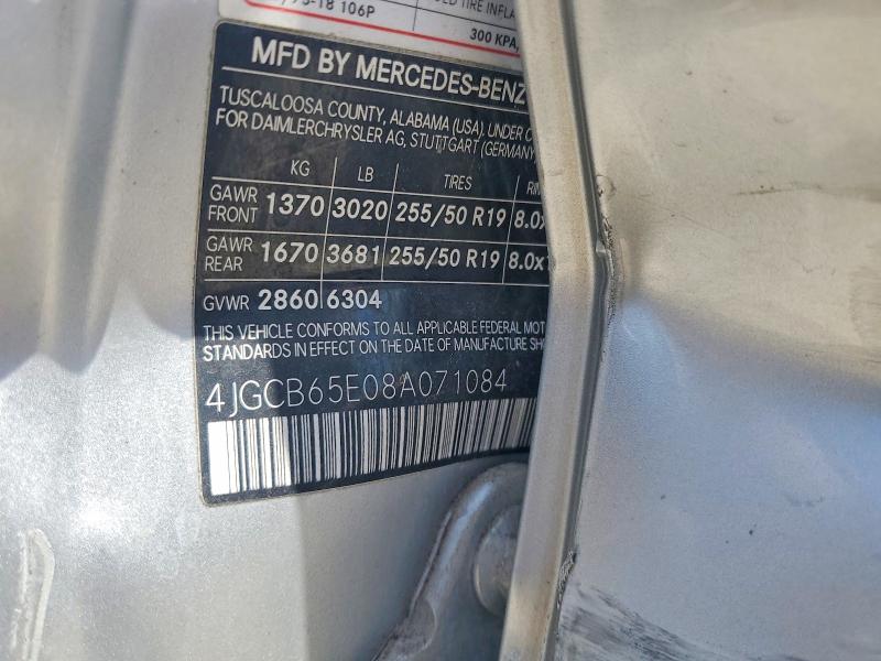 59152236 :رقم المزاد ، 4JGCB65E08A071084 vin ، 2008 Mercedes-benz R مزاد بيع