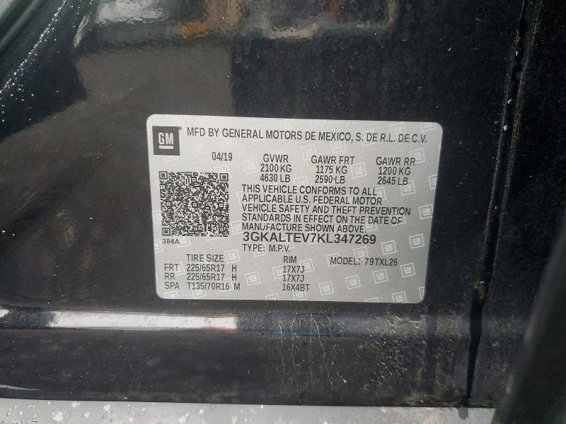 Aukcja sprzedaży 2019 Gmc Terrain, vin: 3GKALTEV7KL347269, numer aukcji: 59724336