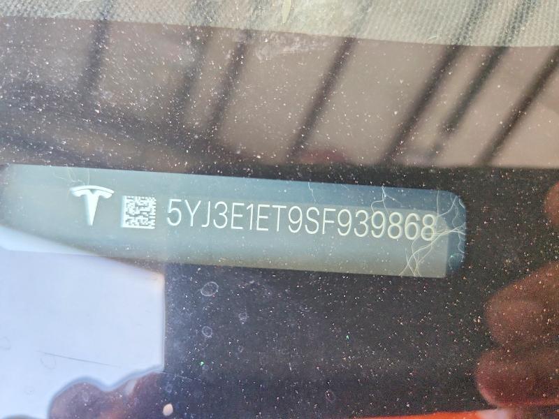 Продажа на аукционе авто 2025 Tesla Model 3, vin: 5YJ3E1ET9SF939868, номер лота: 61720666