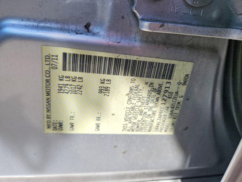 Продажа на аукционе авто 2012 Nissan Altima, vin: 1N4AL2AP4CC127913, номер лота: 60420106