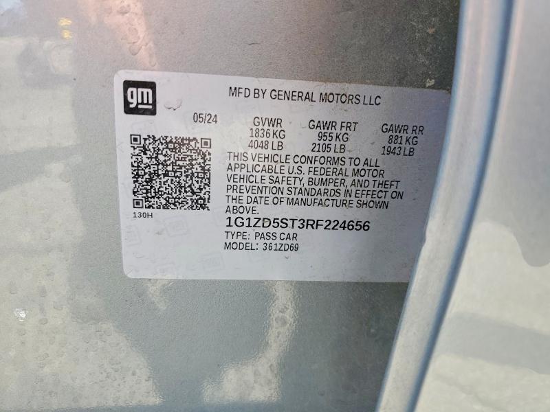Продажа на аукционе авто 2024 Chevrolet Malibu, vin: 1G1ZD5ST3RF224656, номер лота: 61427196